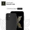 Силиконовый чехол для Samsung Galaxy A25 Krieger с покрытием Черный