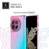 Силиконовый чехол для OnePlus 12R Krieger Mix 1.5мм противоударный Розово-зеленый