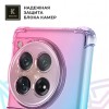 Силиконовый чехол для OnePlus 12R Krieger Mix 1.5мм противоударный Розово-зеленый