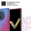 Силиконовый чехол для OnePlus 12R Krieger Mix 1.5мм противоударный Сине-розовый