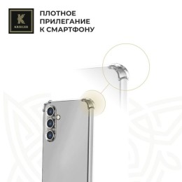 Силиконовый чехол для Samsung Galaxy M55 Krieger Mix 1.5мм противоударный Прозрачный