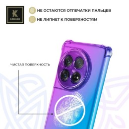 Силиконовый чехол для Tecno Camon 30 Premier Krieger Mix 1.5мм противоударный Фиолетово-синий