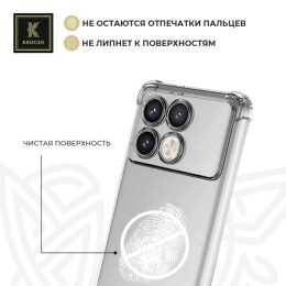 Силиконовый чехол для Infinix Note 40 Pro Krieger Mix 1.5мм Прозрачный