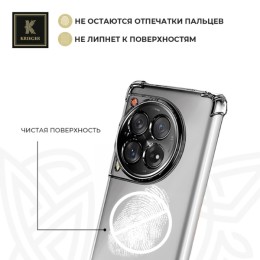 Силиконовый чехол для Tecno Camon 30s/Tecno Camon 30 Pro Krieger Mix 1.5мм Прозрачный