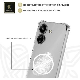Силиконовый чехол для Xiaomi Poco C65 Krieger Прозрачный