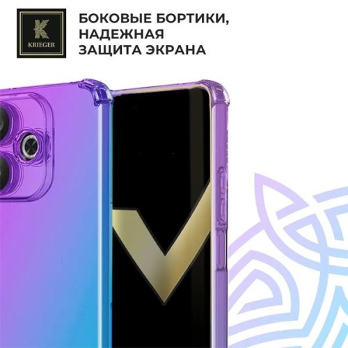 Силиконовый чехол для Xiaomi Redmi 13 Krieger противоударный Фиолетово-синий
