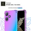 Силиконовый чехол для Tecno Spark Go 2024 Krieger противоударный Фиолетово-синий
