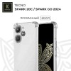 Силиконовый чехол для Tecno Spark Go 2024 Krieger противоударный Прозрачный
