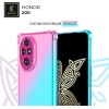 Силиконовый чехол для Honor 200 Krieger противоударный Розово - Зеленый