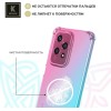 Силиконовый чехол для Honor 200 Lite Krieger противоударный Розово - Зеленый