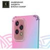 Силиконовый чехол для Honor 200 Lite Krieger противоударный Розово - Зеленый