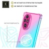 Силиконовый чехол для Honor 200 Pro Krieger противоударный Розово - Зеленый