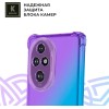 Силиконовый чехол для Honor 200 Pro Krieger противоударный Фиолетово - синий