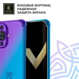 Силиконовый чехол для Huawei Nova 12s Krieger противоударный Фиолетово - синий