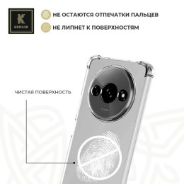 Силиконовый чехол для Realme C61 4G (India) / Realme Note 60 / Realme Narzo N61 Krieger противоударный Прозрачный