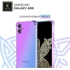 Силиконовый чехол для Samsung Galaxy A06 Krieger противоударный Фиолетово - синий