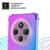 Силиконовый чехол для Xiaomi Redmi 14c Krieger противоударныйФиолетово - синий
