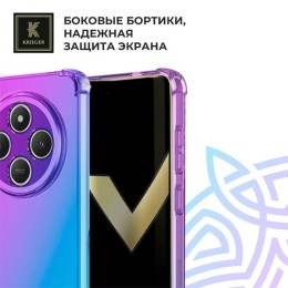 Силиконовый чехол для Xiaomi Redmi 14c Krieger противоударныйФиолетово - синий