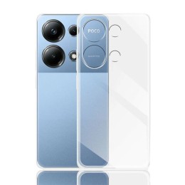Силиконовый чехол для Xiaomi Poco M6 5G Krieger противоударный Прозрачный