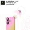 Силиконовый чехол для Xiaomi Poco M6 Pro Krieger противоударный Розово - Золотой