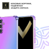 Силиконовый чехол для Infinix Hot 50 Pro + 4G Krieger Mix 1.5мм противоударный Фиолетово-Синий