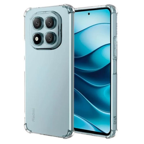 Силиконовый чехол для Xiaomi Redmi Note 14 Pro Krieger Mix 1.5мм противоударный Прозрачный