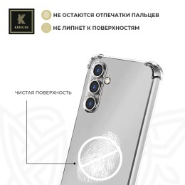 Силиконовый чехол для Samsung Galaxy S25 Plus Krieger Mix 1.5мм противоударный Прозрачный