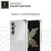 Силиконовый чехол для Samsung Galaxy S25 Plus с кармашком для карты Krieger прозрачный