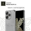 Силиконовый чехол для Redmi note 14 с кармашком для карты Krieger прозрачный