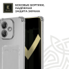 Силиконовый чехол для Infinix Hot 50i / Smart 9 с кармашком для карты Krieger прозрачный