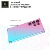 Силиконовый чехол для Samsung Galaxy S25 Ultra Krieger Mix 1.5мм противоударный Розово-зеленый