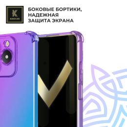 Силиконовый чехол для Realme C61/Realme C63 4G Krieger Mix 1.5мм противоударный Фиолетово-синий