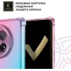 Силиконовый чехол для Tecno Camon 30s/Tecno Camon 30 Pro Krieger Mix 1.5мм противоударный Розово-зеленый