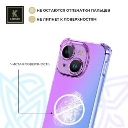 Силиконовый чехол для Tecno Spark Go 1/Tecno Pop 9 Krieger Mix 1.5мм противоударный Фиолетово-синий