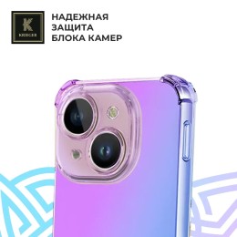 Силиконовый чехол для Tecno Spark Go 1/Tecno Pop 9 Krieger Mix 1.5мм противоударный Фиолетово-синий