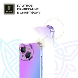 Силиконовый чехол для Tecno Spark Go 1/Tecno Pop 9 Krieger Mix 1.5мм противоударный Фиолетово-синий
