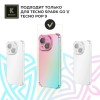 Силиконовый чехол для Tecno Spark Go 1/Tecno Pop 9 Krieger Mix 1.5мм противоударный Розово-зеленый
