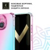Силиконовый чехол для Tecno Spark Go 1/Tecno Pop 9 Krieger Mix 1.5мм противоударный Розово-зеленый