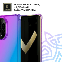 Силиконовый чехол для Huawei Nova 13 Pro Krieger Mix 1.5мм противоударный Фиолетово-синий