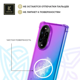 Силиконовый чехол для Huawei Nova 13 Pro Krieger Mix 1.5мм противоударный Фиолетово-синий
