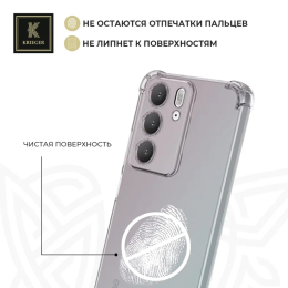 Силиконовый чехол для Realme C75 Krieger Mix 1.5мм противоударный Прозрачный