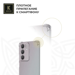 Силиконовый чехол для Realme C75 Krieger Mix 1.5мм противоударный Прозрачный