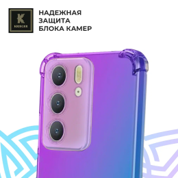 Силиконовый чехол для Realme C75 Krieger Mix 1.5мм противоударный Фиолетово-синий
