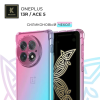 Силиконовый чехол для OnePlus 13R / Ace 5 Krieger Mix 1.5мм противоударный Розово-зеленый