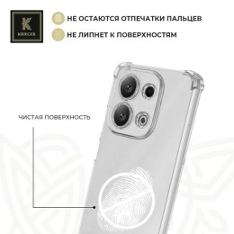 Силиконовый чехол для Oppo Reno 13 Krieger Mix 1.5мм противоударный Прозрачный