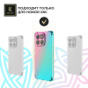 Силиконовый чехол для Honor x8c Krieger Mix 1.5мм противоударный Розово-зеленый