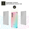 Силиконовый чехол для Samsung Galaxy A26 Krieger Mix 1.5мм противоударный Розово-зеленый