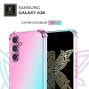 Силиконовый чехол для Samsung Galaxy A26 Krieger Mix 1.5мм противоударный Розово-зеленый