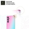 Силиконовый чехол для Samsung Galaxy A36 Krieger Mix 1.5мм противоударный Розово-зеленый
