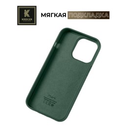 Чехол-накладка для Apple iPhone 14 Pro Max Krieger Leather Зеленый
